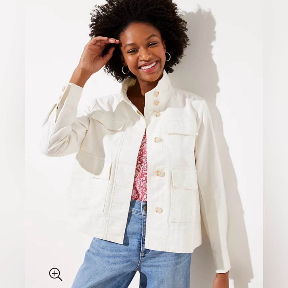 New with Tags Loft Canvas Utility Jacket!
